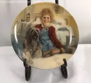 Sweet - Knowles Collector Plate - A Girl & her dog - Annie - 8" with Certificate