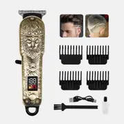Professional Hair Clippers Men Electric Razor Shavers Cordless Beard Barber Grooming Kit Shape Black Myth Wukong