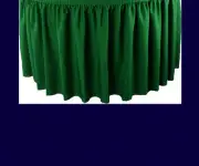 14' NAVY PREMIUM FLAME RETARDANT TABLE SKIRTS - FIRE RESISTANT TABLE SKIRTING