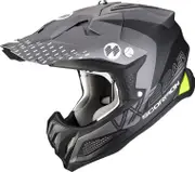 Scorpion VX-22 Air Mips Ares, motocross helmet , color: Matt-Black/Silver , size: M