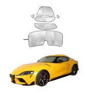 6PCS Full-Window Sunvisor Sun UV Protector Trim Kit For Toyot-a Supra 2019-2022 (for: Toyota)