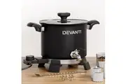 Devanti 5L Wax Melter Candle Making 1200W Melting Pot Furnace Quick Pour Spout Soy Soap