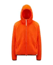 Teddy Zip-Up Hoodie S fluorescent orange