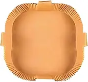 Air Fryer Disposable Liners Non-Stick, Oil-Proof Air Fryer Parchment Paper Liners with Handles 125pcs, 6.3 inch (16cm) Square, Cooking, Baking (6.3 inch (16cm))