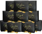 LADY&HOME 10 Pieces Bridesmaid Proposal Box Set,Maid of Honor Proposal Box Matro