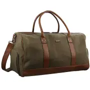 Pierre Cardin Canvas Travel Bag Duffle Bag Overnight - Brown