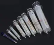 1PCS 50-100ml Glass Syringe Injector Lab Sampler Diameter Caliber Precision New