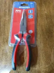 WORKPRO Premium 8" Needle Nose Pliers Paper Clamp Precision Heavy-Duty CRV Steel