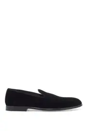 [DOLCE & GABBANA] DOLCE & GABBANA velvet loafers for 42 Black