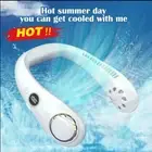 Portable Leafless Hanging Neck Fan USB-Rechargeable 3-Speeds Lazy Hanging Cooler
