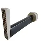 Universal Retaining Wall Block Drain Gray