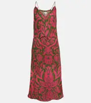 [Velvet] Velvet Sasha printed cotton gauze midi dress AU 16 multicoloured