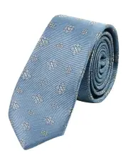 [yd.] Iowa Tile Tie 6.5cm in Mid Blue