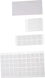 Tofficu 1Set DIY Double Sided Sticky Dots Removable Round Square Adhesive for Wall Crafting Scrapbooking and Decoration No Residue Multi Surface Use
