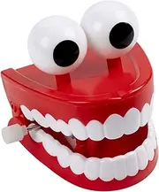 Wind-up Chattering Toy Chomping Teeth Plastic Red Props with Eyes for Party Christmas Halloween Favors Wind-Up Chattering Chomping Teeth with Eyes Wind-Up Chomping Teeth Toy Chomping Teeth Toy Clockw