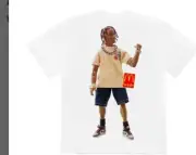 Travis Scott x McDonald's ActionFigure Series T-shirt Size XL