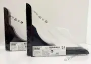 SET of 2 - Ikea RAMSHULT Wall Bracket for 7 ⅞" or 11 ⅞" Shelf, Black - NEW