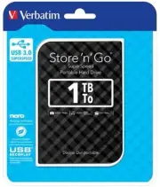VERBATIM 1TB 2.5' USB 3.0 Black HDD | Grid Design