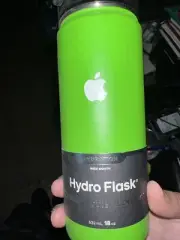 Apple Employee Issue GREEN Hydro Flask 18oz Water Bottle *Rare*