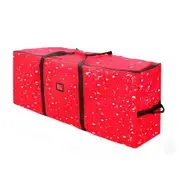 122 x 37 x 52 Red AerWo Christmas Tree Storage Bag Extra Large Christmas Storage Containers, 600D Oxford Xmas Holiday Tree Bag with Dual Zipper
