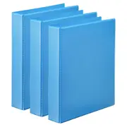 3x Marbig Clearview 4 D-Ring 50mm A4 Insert Binder File Paper Organiser Marine