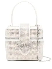 [Self-Portrait] Champagne Satin Rhinestone Vanity Case