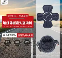 在飛比找Yahoo!奇摩拍賣優惠-JFT批發摩托車氣囊頭盔通用內襯安全帽帽襯可拆卸頭盔墊緩沖隔