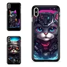 Fitted Case Skin a cyberpunk kitten cat For Samsung A15 A16 S23 S24 S25 Ultra FE
