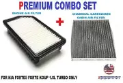 COMBO AIR FILTER + CARBON CABIN AIR FILTER for KIA FORTE5 FORTE KOUP 1.6L TURBO (for: Kia)