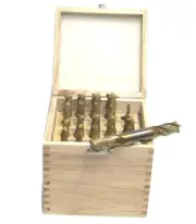 20 pcs Tin Coated Double End Mill Set 2&4 Flutes Cutting Tools DOUBLE end