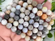 Bamboo agate bracelet - 8mm bamboo agate gemstone bracelet -bamboo agate beaded
