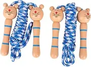 GANAZONO Cartoon Jumping Rope for Durable Wooden Handle Skipping Ropes for Boys and Tangle Design for Exercise and Training Activities