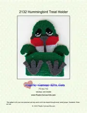 Hummingbird Treat Holder- Plastic Canvas Pattern or Kit