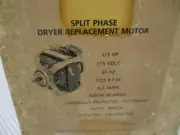 ONE NEW EMERSON SPLIT PHASE 1/3 HP DRYER MOTOR LD4601.