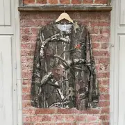 Mossy Oak Men's XL T-Shirt Camouflage Break Up Long Sleeve Tee Woodland - New