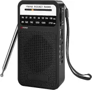 Portable Radio AM FM with Long Range Reception, Transistor Radio with Loud