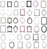 Oruola 40pcs Junk Journal Stickers,Scrapbook Frames,Scrapbook Embellishments,Vintage Scrapbook Window Frames Cutout,Photo Scrapbook Decorative Paper for DIY Scrapbooking Junk Journal Crafts Album