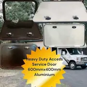 HEAVY DUTY BLACK HATCH ACCESS SERVICE DOOR STORAGE PANEL 600MM X400MM.