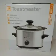 Toastmaster Slow Cooker Crock Pot 1.5 Quart Adjustable Temperature Cool Touch