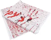 Mipcase Blood Handprint Halloween Backdrop Lightweight Photo Booth Prop for Horror Theme Parties Family Photography for Halloween Decorations