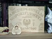 Custom Ouija Board and Planchette - 16" x 12", 1/8" Thick