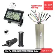 48V 50A Electric Bicycle Ebike KT Controller + KT LCD3 Display & Twist Throttle