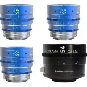 Schneider ISCO4all T2.4 3-Lens Kit with 1.5x Anamorphic Adapter (EF Mount)