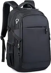 oolong Travel Laptop Backpack,Backpacks with USB Charging Port, Business Slim Durable Laptops Backpack,Water Resistant College Computer Bag Fits 15.6 Inch Notebook-Black