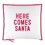 Here Comes Santa Face to Face Mini Pillow Size 13in W x 11in H Pack of 2