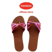 在飛比找momo購物網優惠-【havaianas 哈瓦仕】平底涼鞋 女鞋 拖鞋 碎花 Y