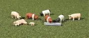 BACHMANN HO Scenescapes Pigs 9pcs BAC33118