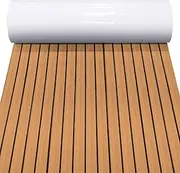 EVA Foam Boat Flooring, EVA Foam Self Adhesive Water Proof Marine Flooring Sheet Decking Carpet for Boats, Yachts, Motorboats, RVs, Shock Absorption & Anti Slip, Wood Grain