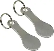 Cart Tokens - Durable Shopping Cart Trolley Tokens with Key Rings | Shopping Cart Keyrings Decorations for Men Women M/b