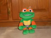 NEW, TMNT Teenage Mutant Ninja Turtles Mayhem MICHELANGELO 8" Raph Plush 2023